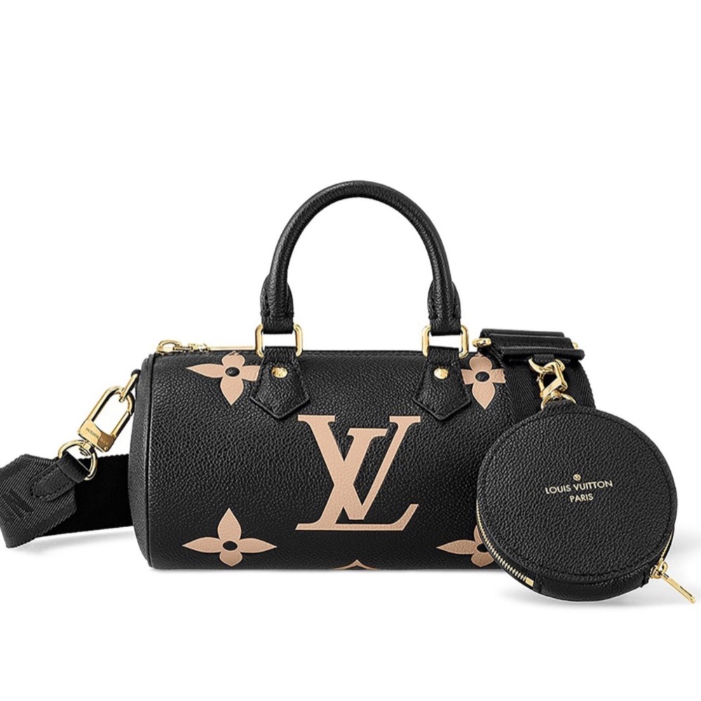 BRAND NEW Authentic Louis Vuitton Giant Monogram Empreinte Papillion BB BLACK